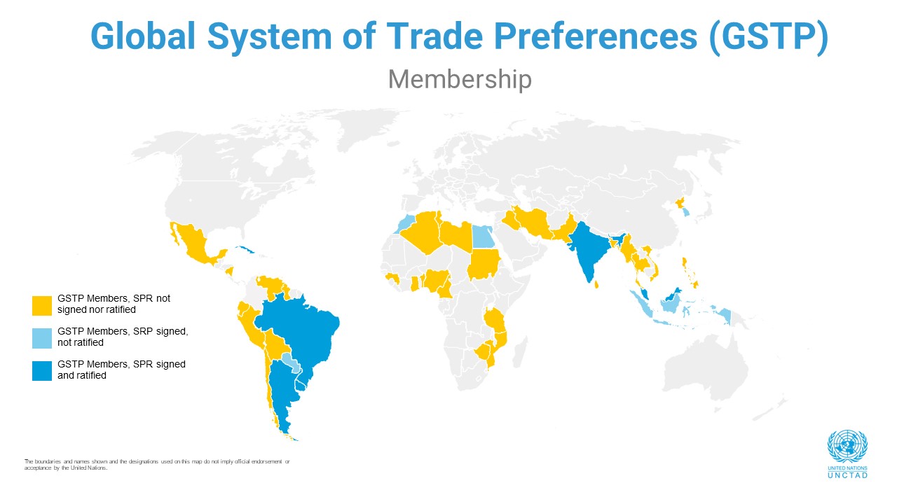 GSTP Membership Map - March 2023